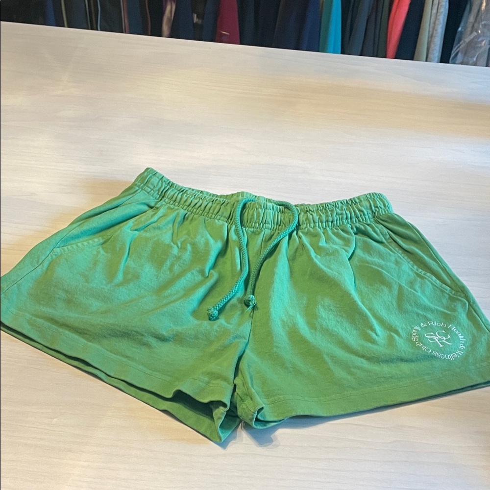 Sporty & Rich Vibrant Green Athletic Shorts